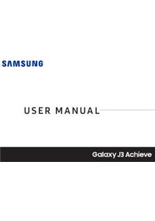Samsung Galaxy J3 Achieve manual. Tablet Instructions.